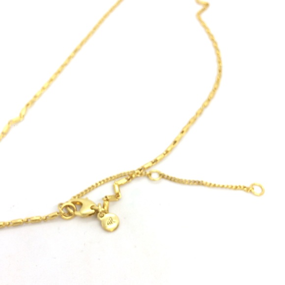 !!SOLD!! MADEWELL TOGGLE NECKLACE CHAIN GOLD TONE MINIMALIST QUIET LUXURY - Picture 13 of 13